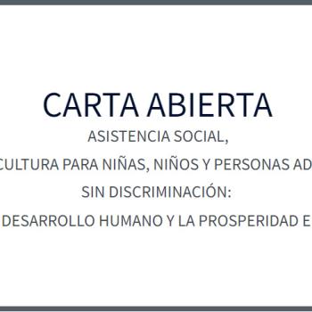 Carta Abierta Ante recortes en programas Niñez y Adolescencia