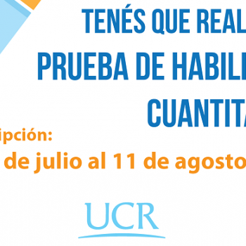 Inscripción Prueba de Habilidades Cuantitativas