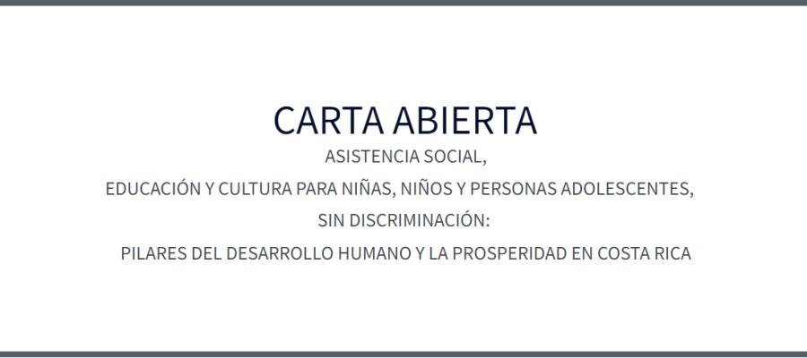 Carta Abierta Ante recortes en programas Niñez y Adolescencia