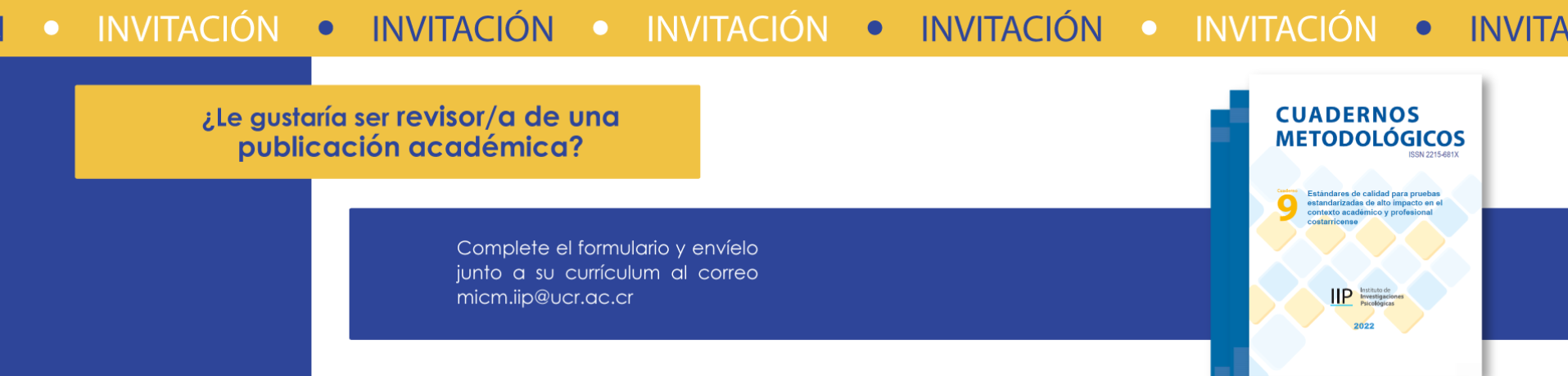 ¿Le gustaría ser revisor/a de una publicación académica?