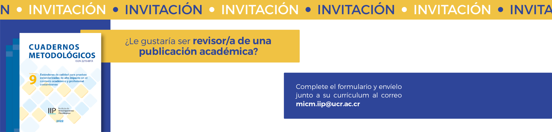¿Le gustaría ser revisor/a de una publicación académica?