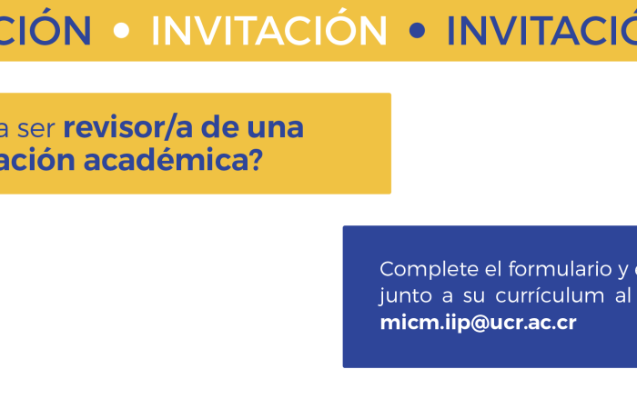 ¿Le gustaría ser revisor/a de una publicación académica?